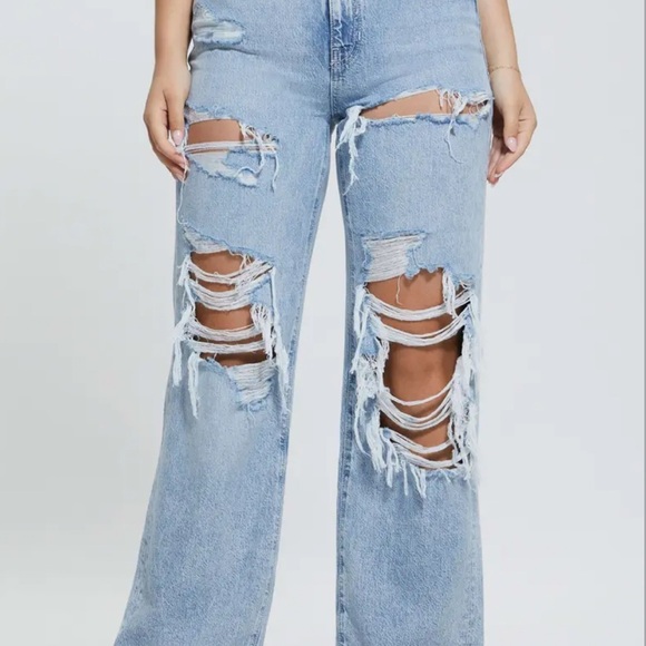 Guess Denim - Guess 90s high rise distressed jeans